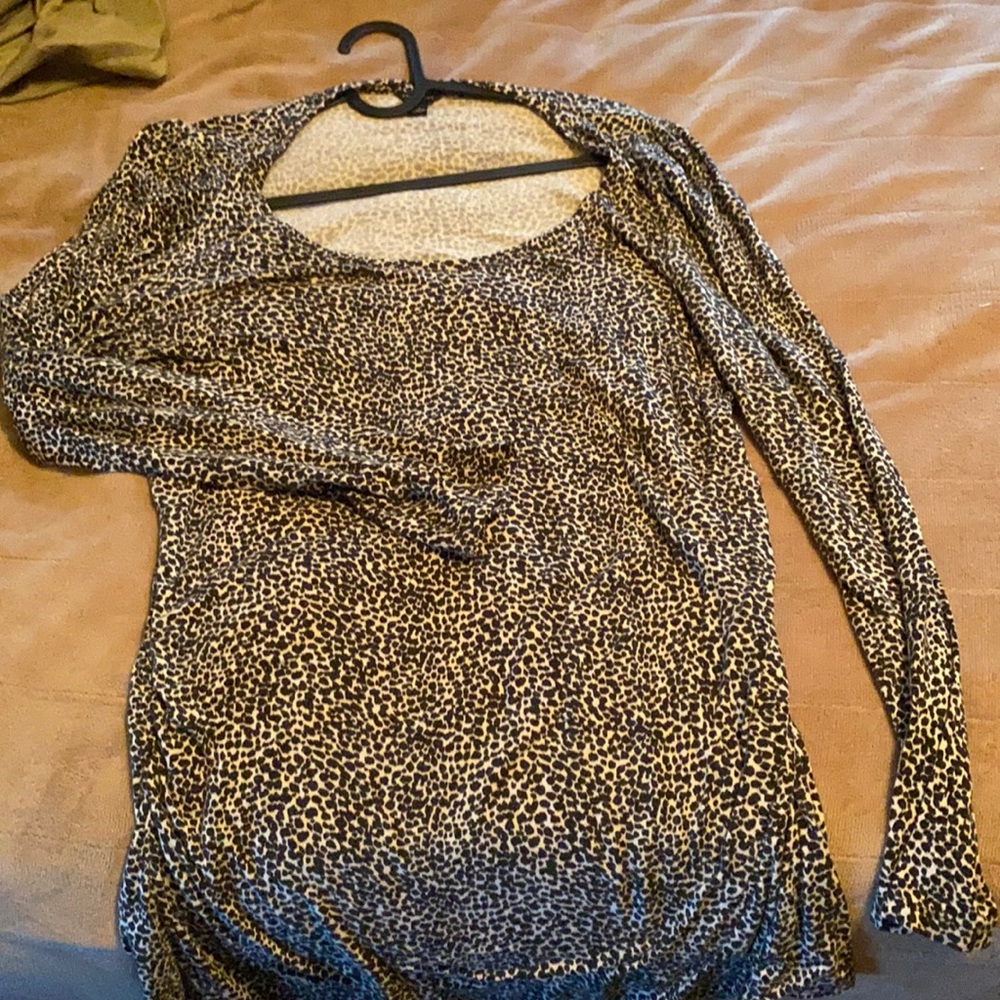 Ann Taylor Animal Print Top